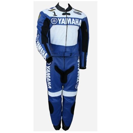 Yamaha Motorcycle Race 2-PC Men Leather Suit